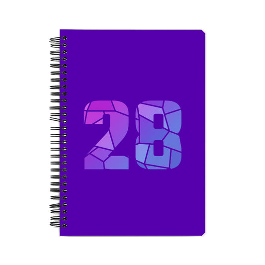 28 Number Notebook (Purple)