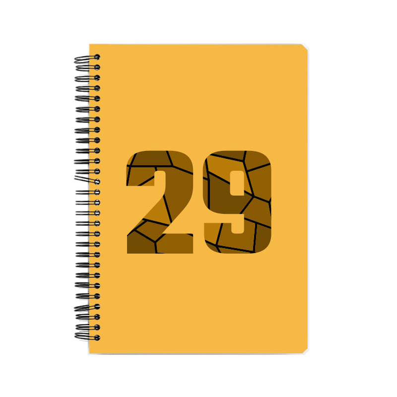 29 Number Notebook (Golden Yellow)