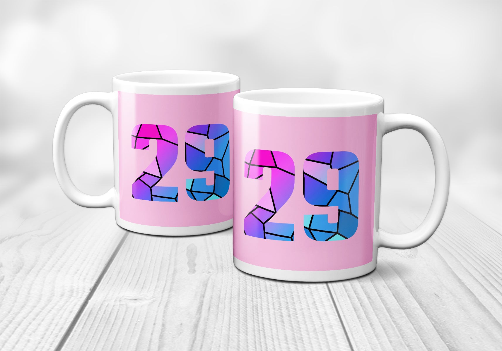 29 Number Mug (Light Pink)