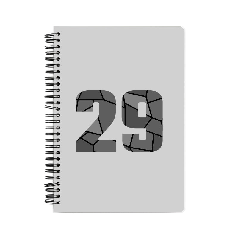 29 Number Notebook (Melange Grey)