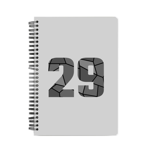 29 Number Notebook (Melange Grey)