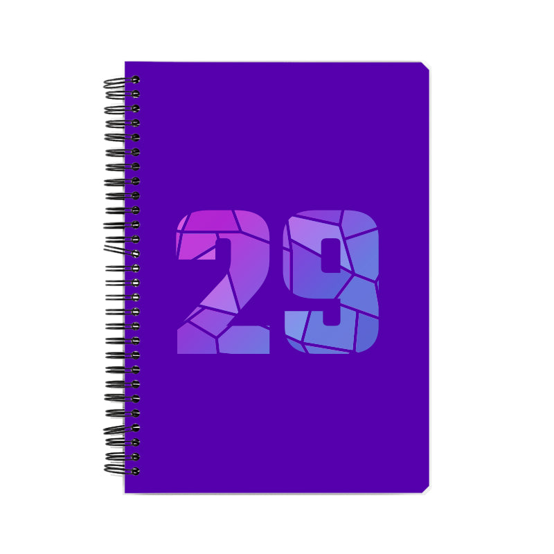 29 Number Notebook (Purple)