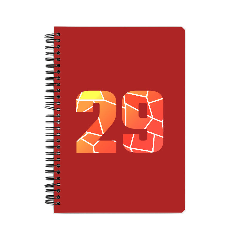 29 Number Notebook (Red)