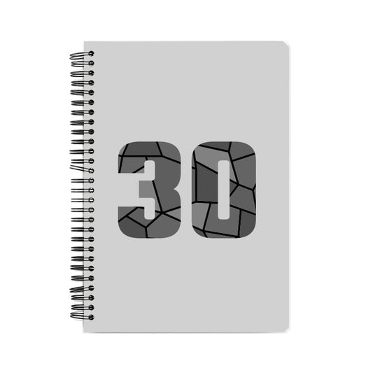 30 Number Notebook (Melange Grey)