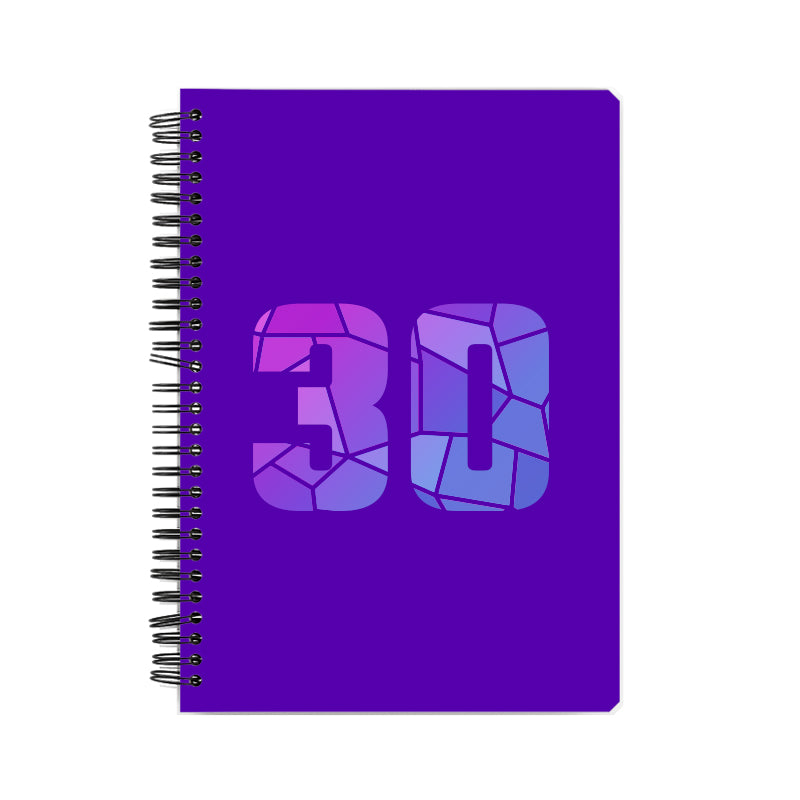 30 Number Notebook (Purple)