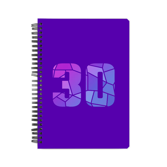 30 Number Notebook (Purple)