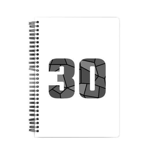 30 Number Notebook (White)