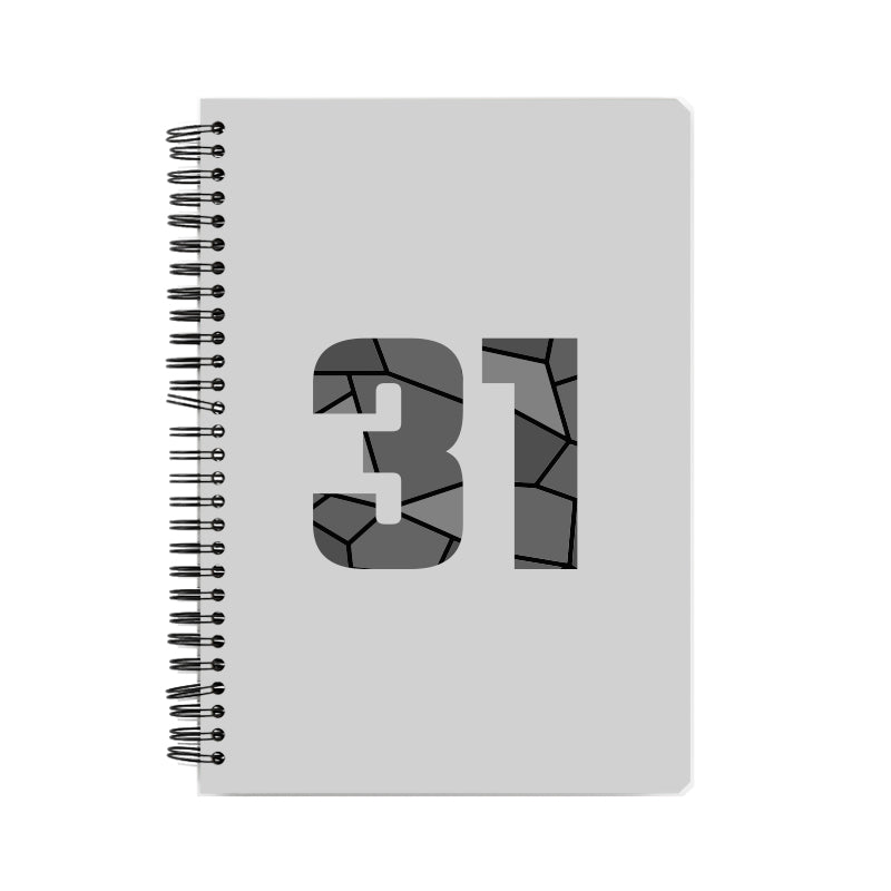 31 Number Notebook (Melange Grey)