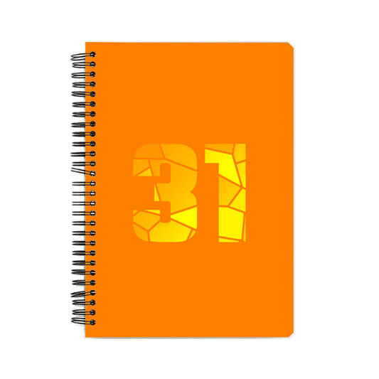 31 Number Notebook (Orange)