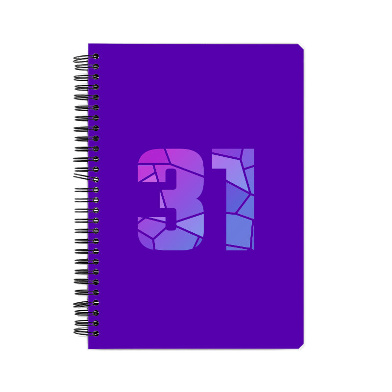 31 Number Notebook (Purple)