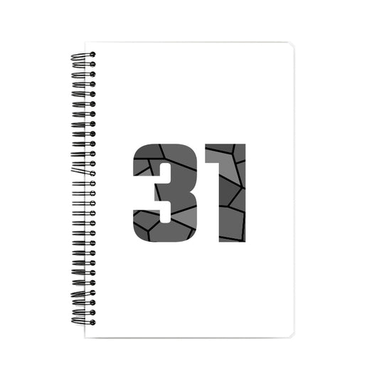 31 Number Notebook (White)