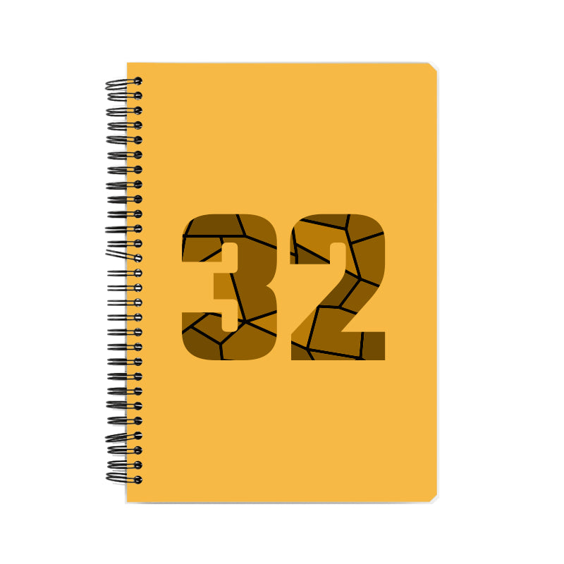 32 Number Notebook (Golden Yellow)