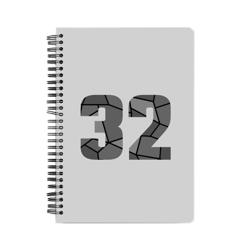 32 Number Notebook (Melange Grey)