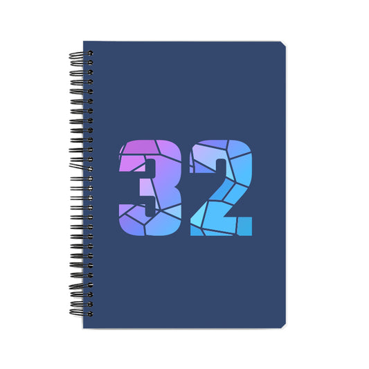 32 Number Notebook (Navy Blue)