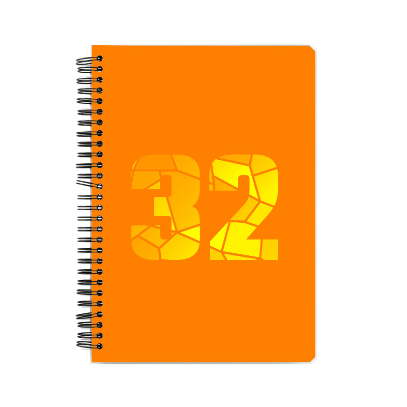 32 Number Notebook (Orange)