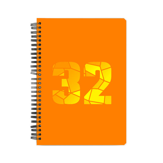 32 Number Notebook (Orange)