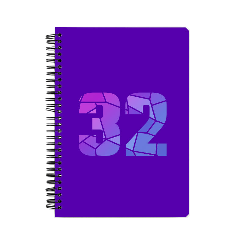 32 Number Notebook (Purple)