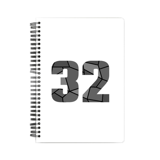 32 Number Notebook (White)