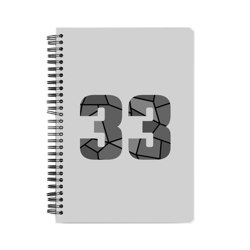 33 Number Notebook (Melange Grey)