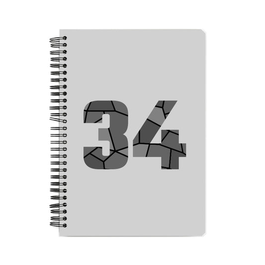 34 Number Notebook (Melange Grey)