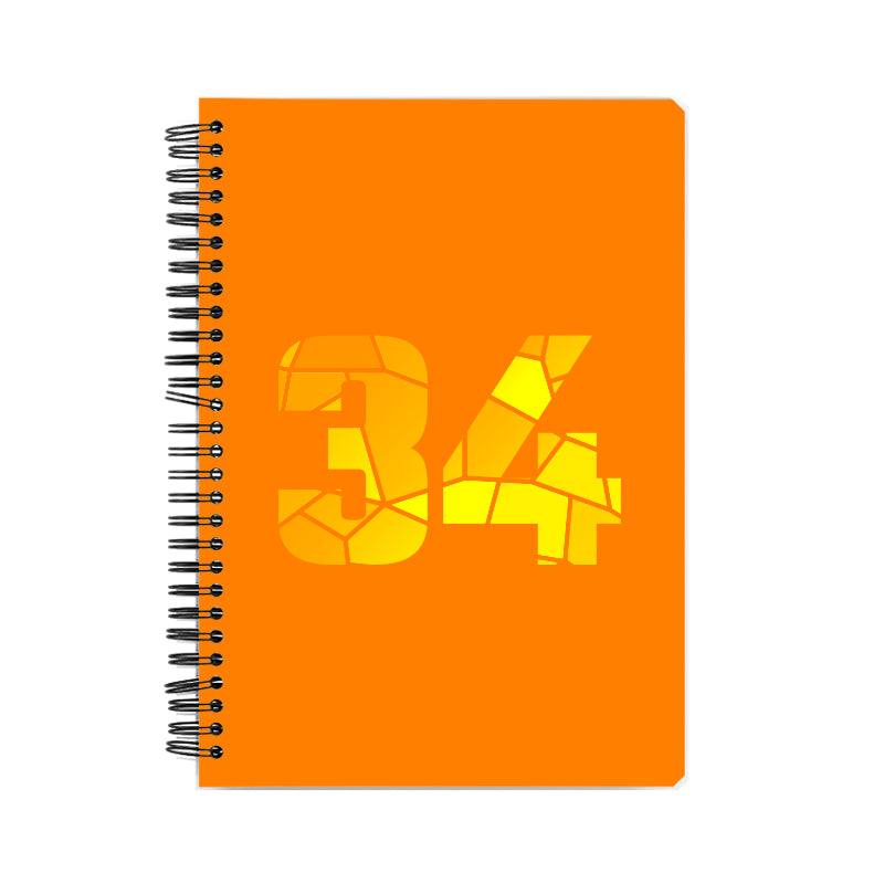 34 Number Notebook (Orange)