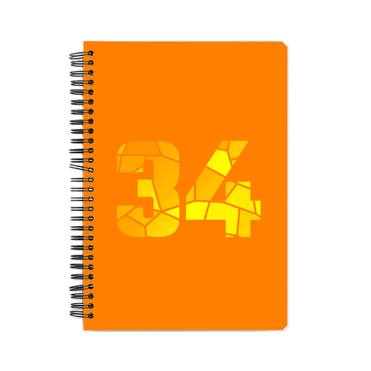 34 Number Notebook (Orange)