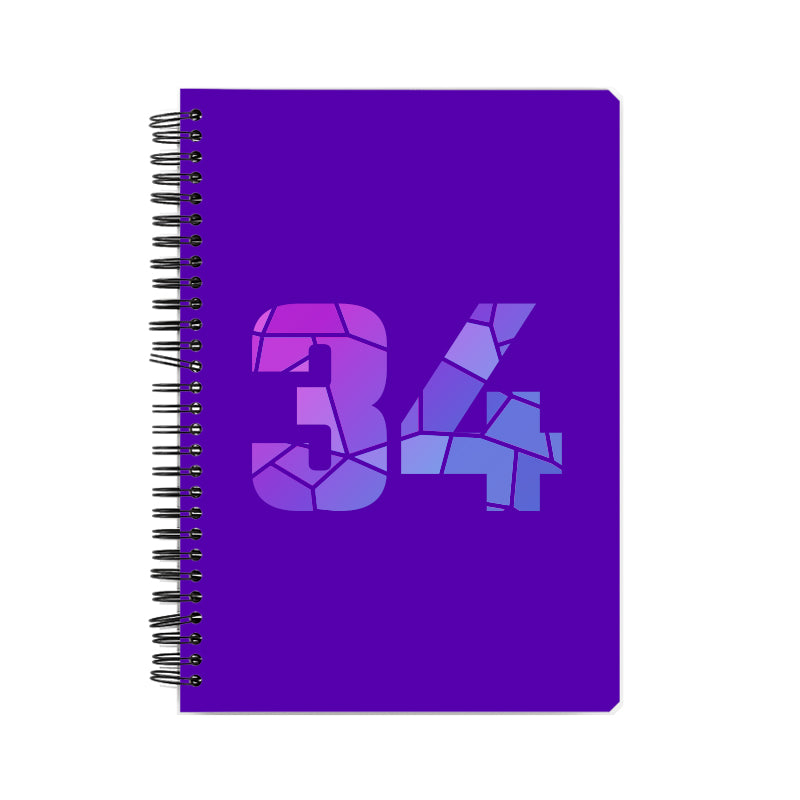 34 Number Notebook (Purple)