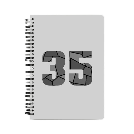 35 Number Notebook (Melange Grey)