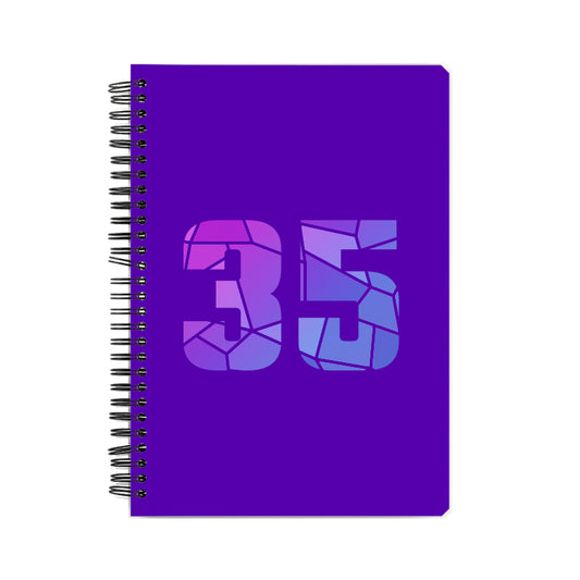 35 Number Notebook (Purple)