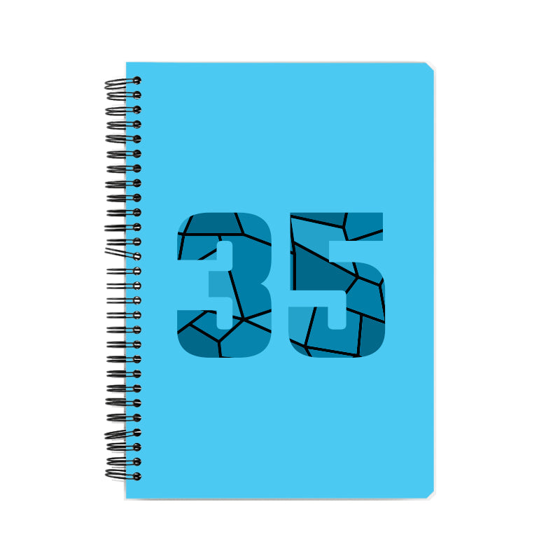 35 Number Notebook (Sky Blue)
