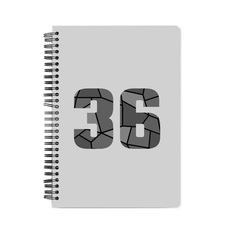 36 Number Notebook (Melange Grey)