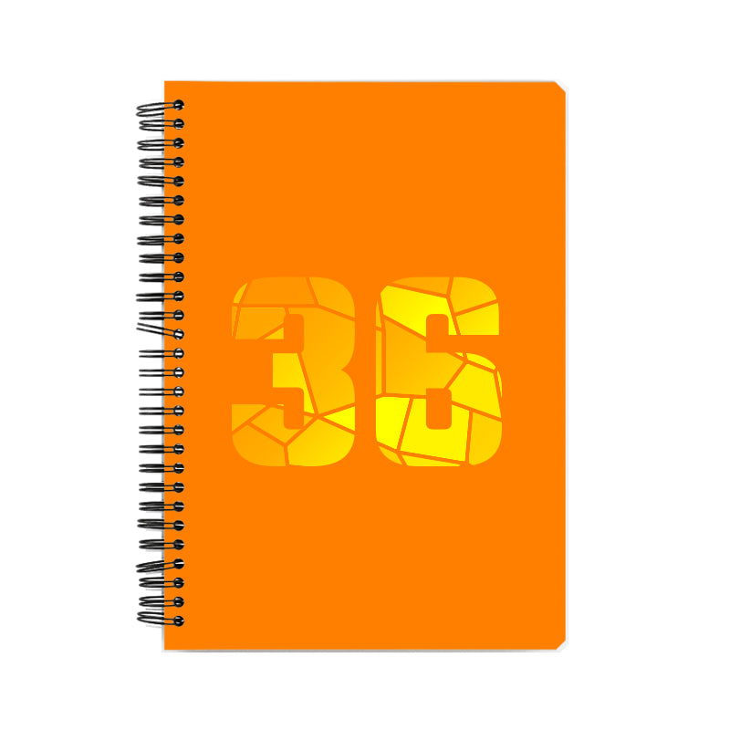 36 Number Notebook (Orange)