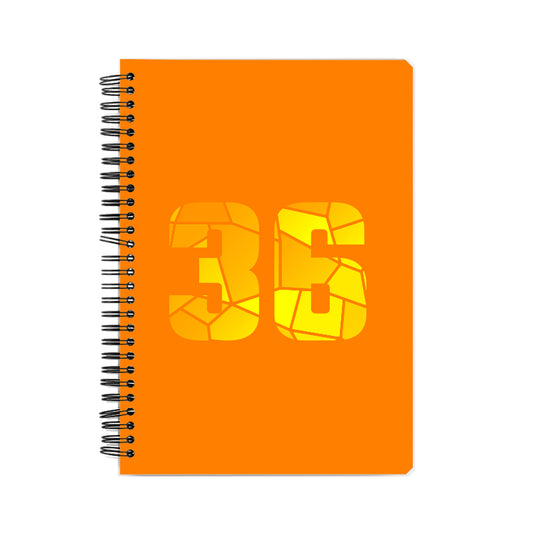 36 Number Notebook (Orange)