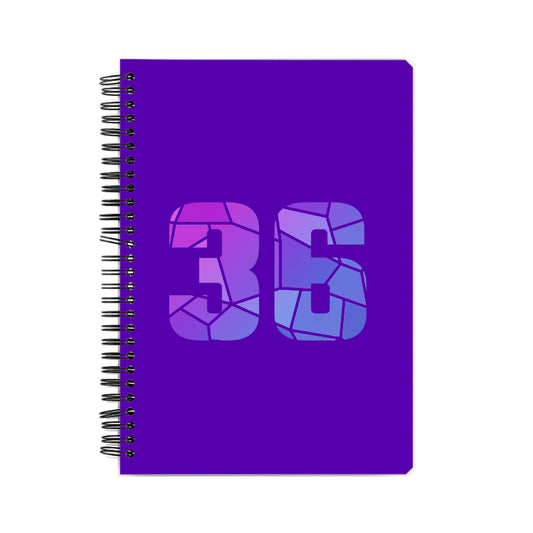 36 Number Notebook (Purple)