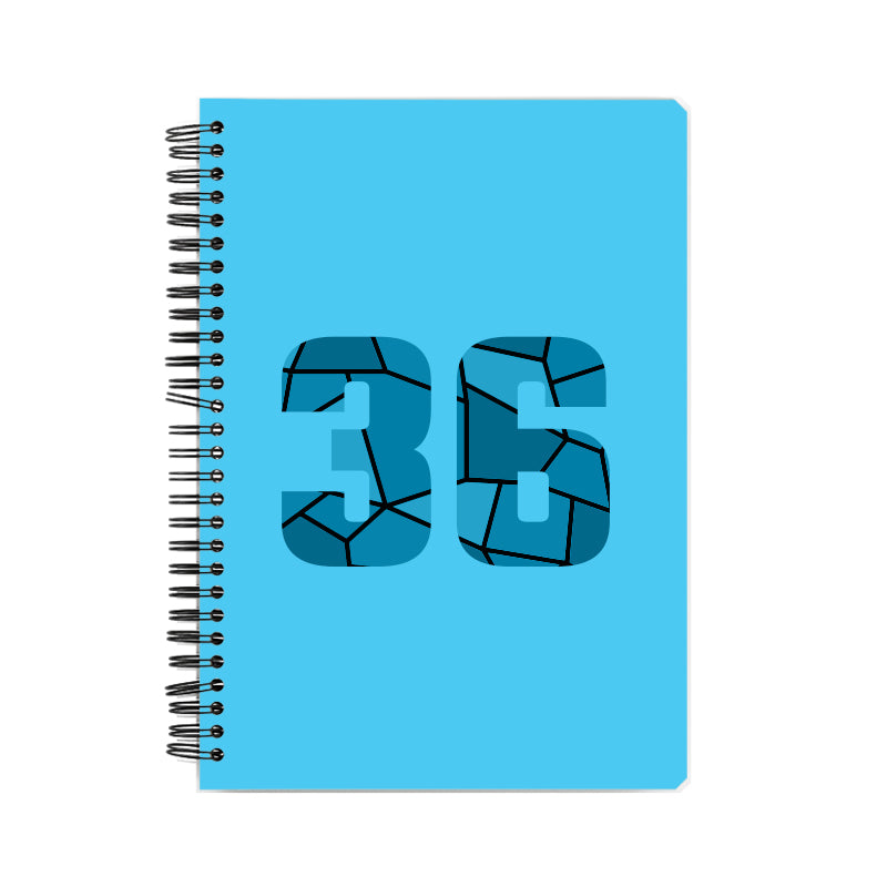 36 Number Notebook (Sky Blue)