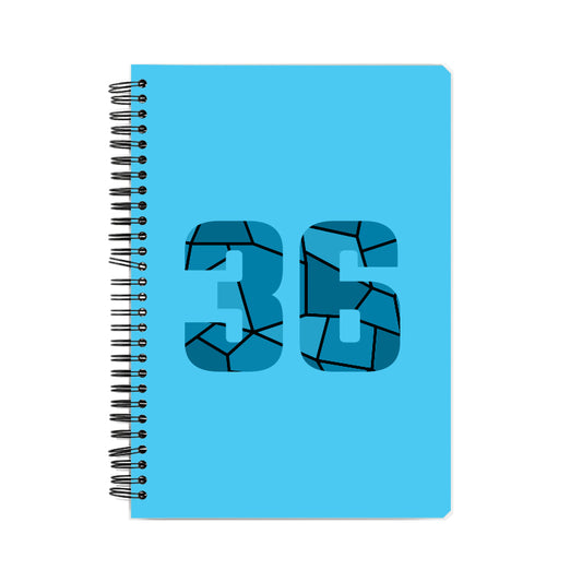 36 Number Notebook (Sky Blue)