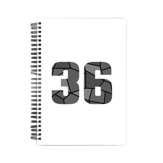 36 Number Notebook (White)