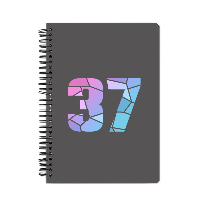 37 Number Notebook (Charcoal Grey)