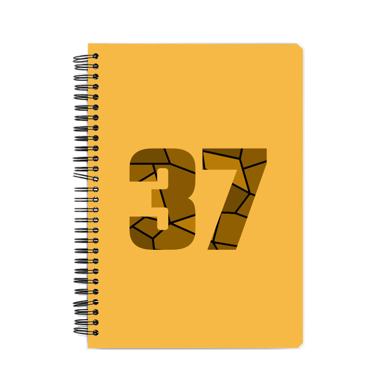 37 Number Notebook (Golden Yellow)