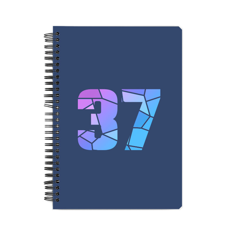 37 Number Notebook (Navy Blue)
