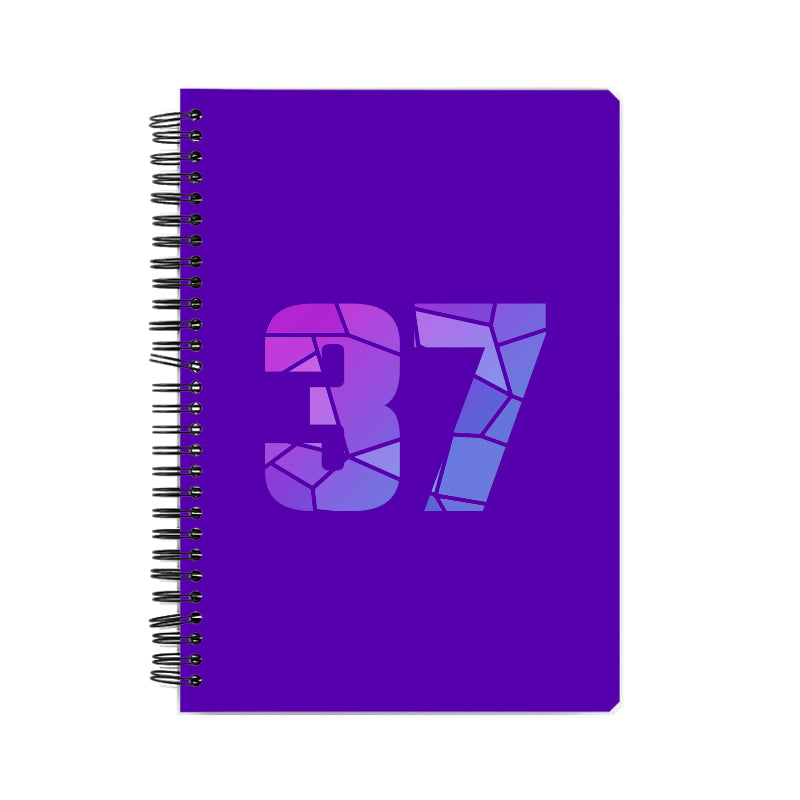 37 Number Notebook (Purple)