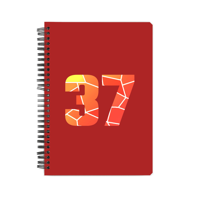 37 Number Notebook (Red)