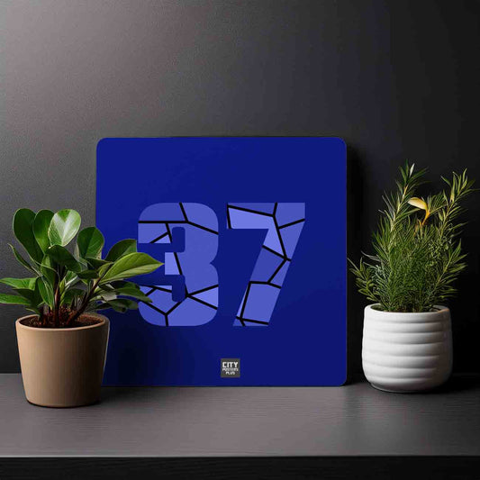 37 Number Mousepad (Royal Blue)