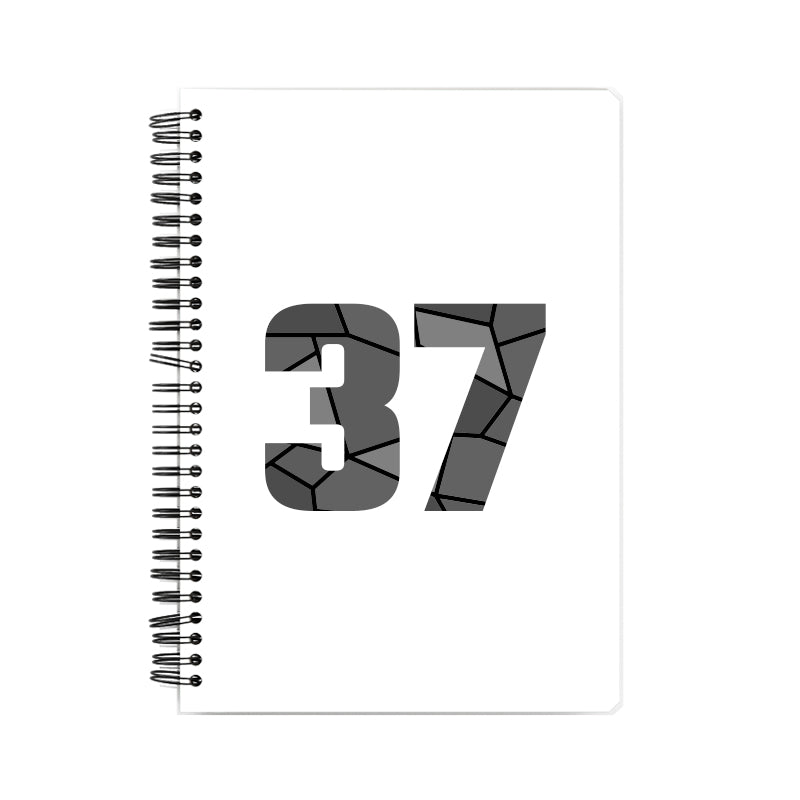 37 Number Notebook (White)