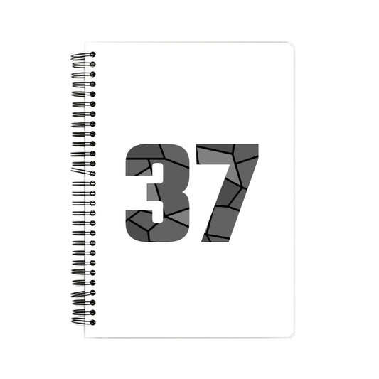 37 Number Notebook (White)