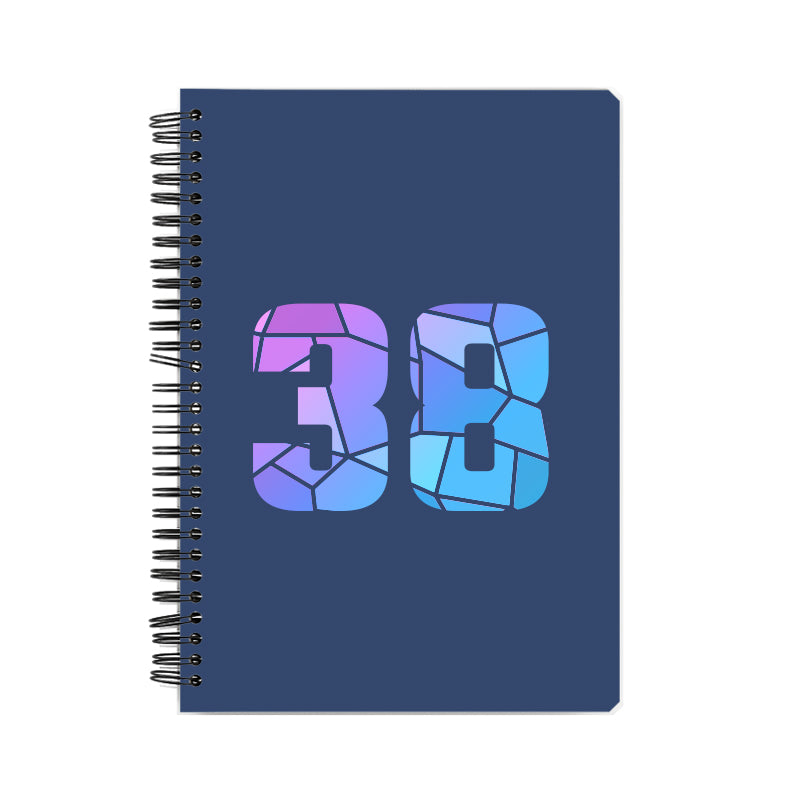 38 Number Notebook (Navy Blue)