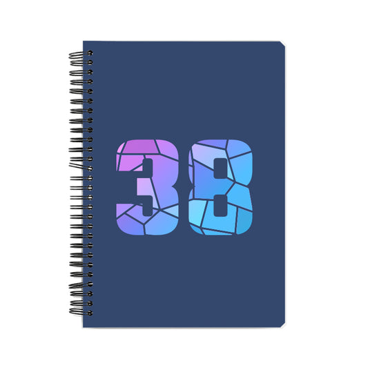 38 Number Notebook (Navy Blue)