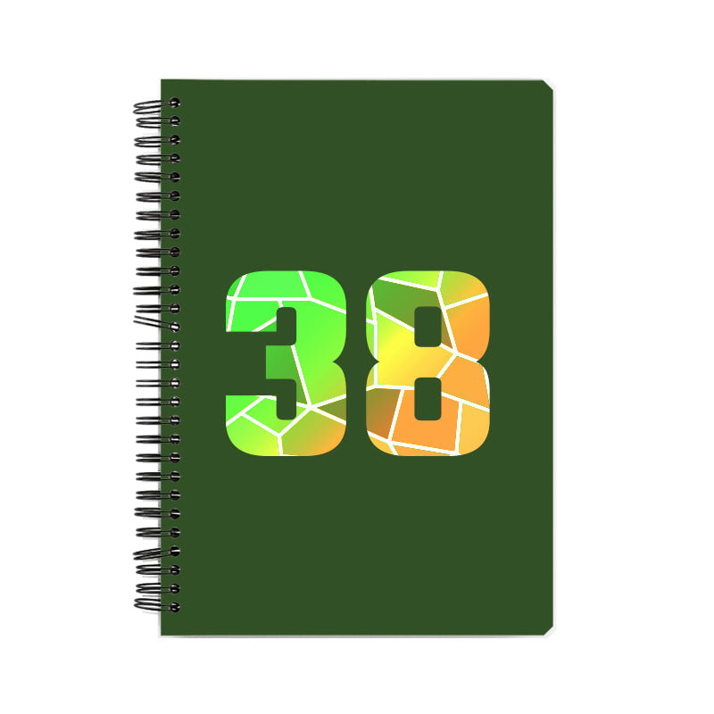 38 Number Notebook (Olive Green)