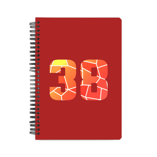 38 Number Notebook (Red)