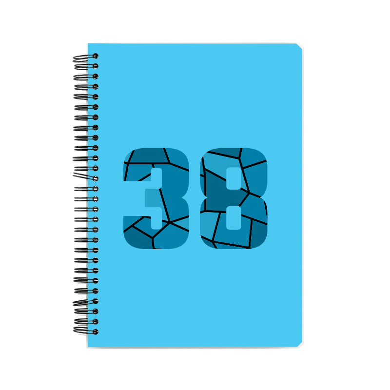38 Number Notebook (Sky Blue)